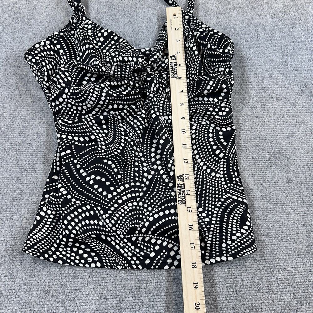 MIRACLESUIT SWIMWEAR TANKINI TOP 12DD ROSWELL BLK/WHITE UNDERWIRE - Picture 3 of 10